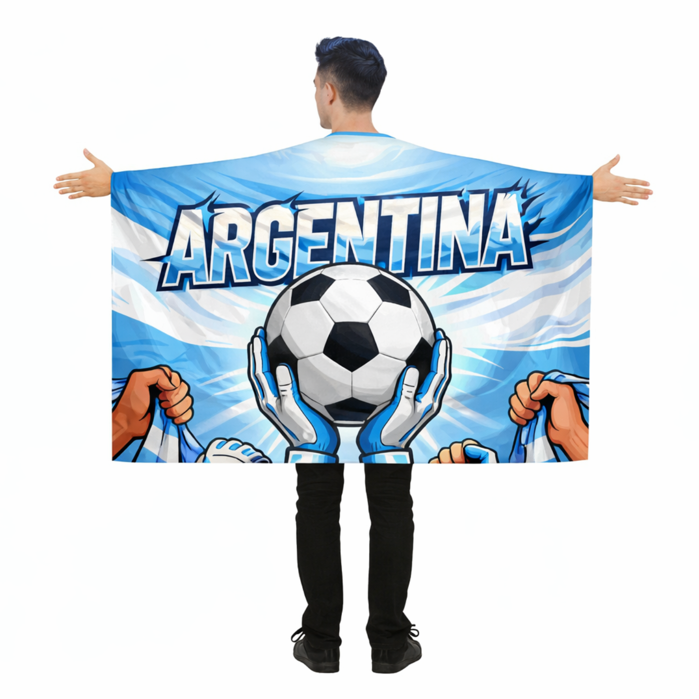 Argentine Fan Flag